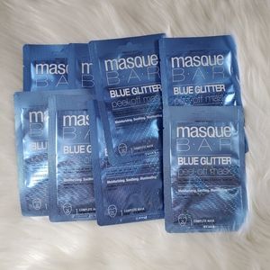2/$20 Masque Bar Blue Glitter Peel Off Masks (10)